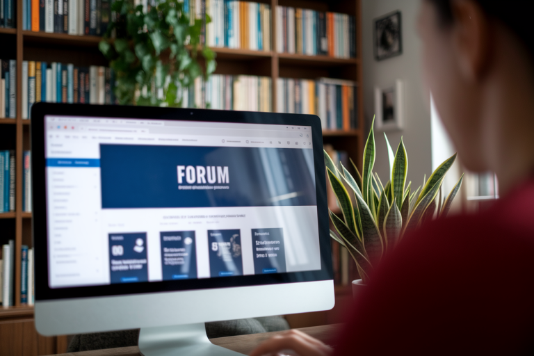 ecran-forum-flou-personne-livres