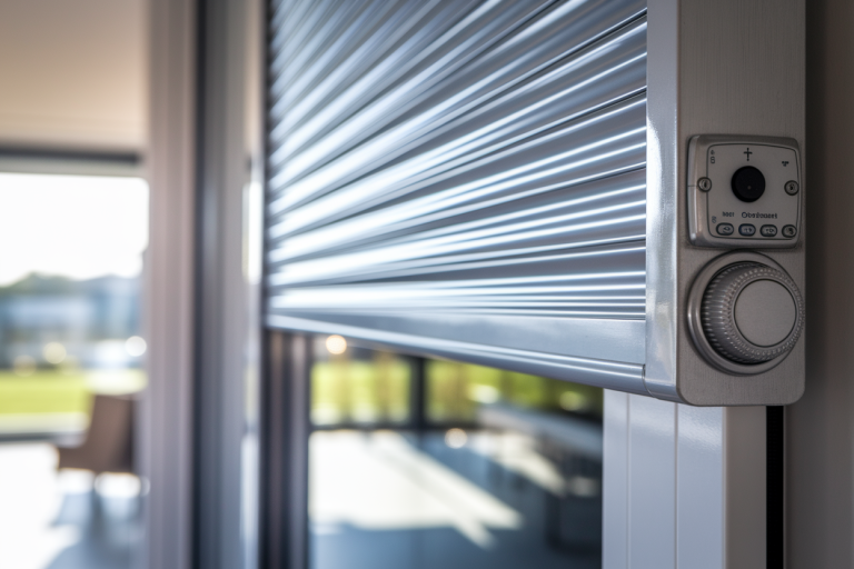 gros-plan-volet-roulant-electrique-mecanismes-commandes