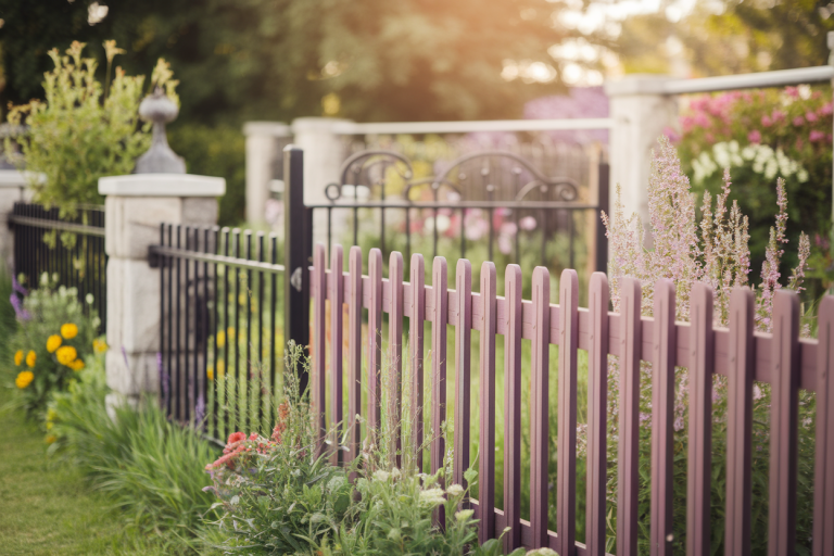 jardin-cloture-bois-fleurs