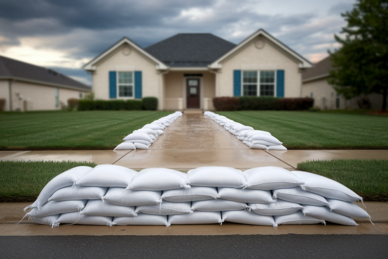 maison-barriere-sacs-sable-bache
