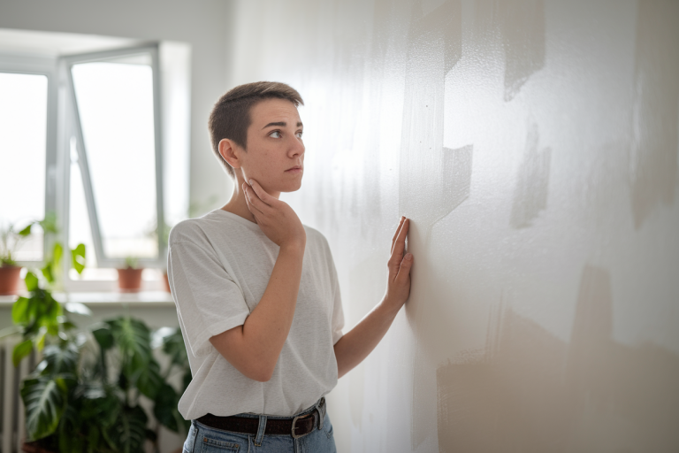 personne-mur-peint-reflechissant