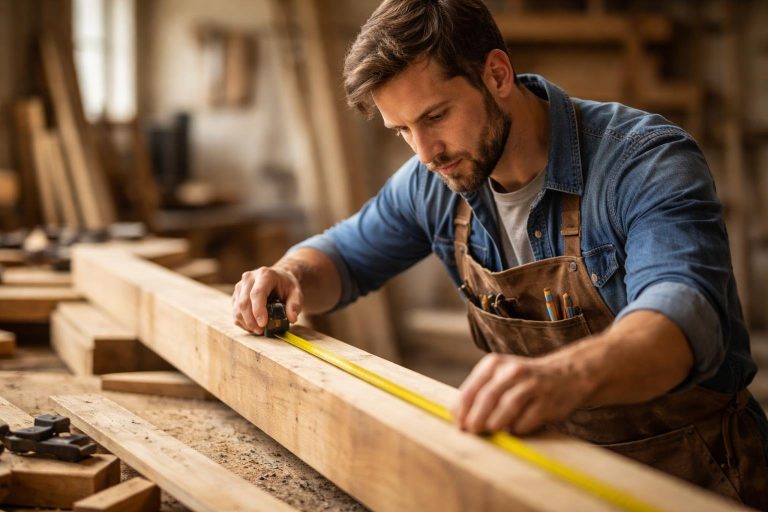 artisan-mesure-poutre-bois-outils