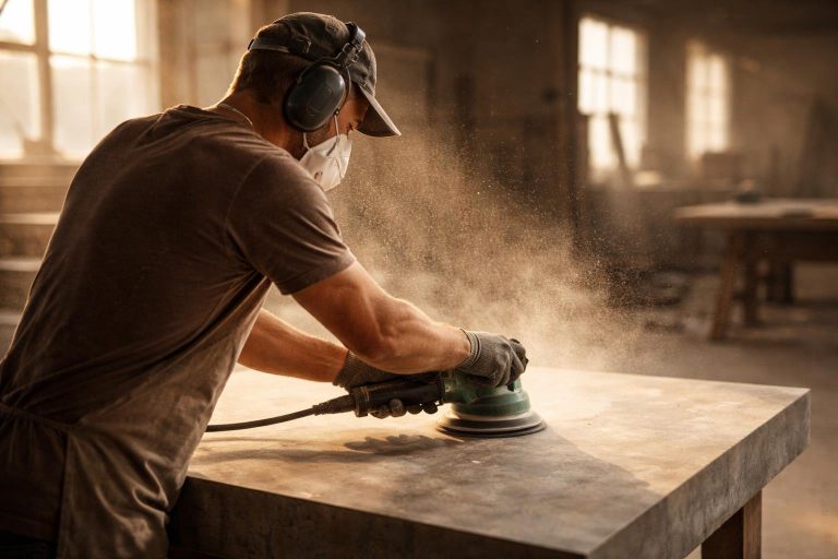 artisan-ponceuse-beton-poussieres-atelier