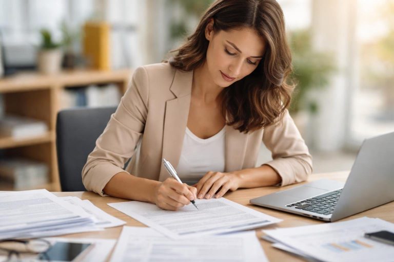 personne-documents-ordinateur-bureau-eclaire