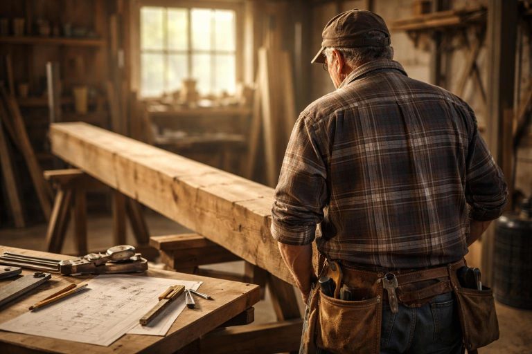 charpentier-examine-poutre-bois-ateliers